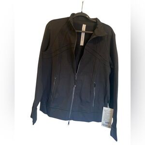 NWT Lululemon define track jacket luon BLACK Size 10